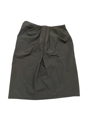 DKNY Black Pleated Front Pencil Skirt